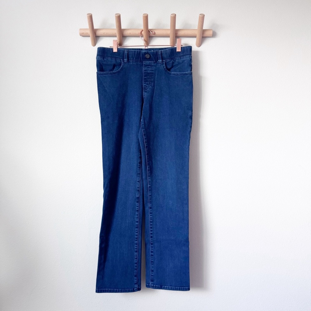 Betabrand Dark Blue Straight Leg Jeans - Picture 3 of 10